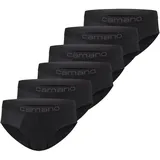 CAMANO 6er-Set: Slips in schwarz - L