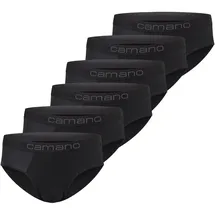 CAMANO 6er-Set: Slips in schwarz - L