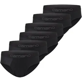 CAMANO 6er-Set: Slips in schwarz - L