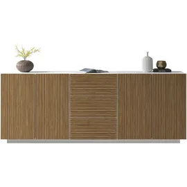 Home Affaire Vega Sideboard 220 x 86 x 43 cm Weiß