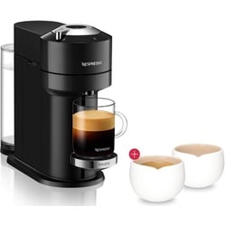 Krups Kapselmaschine Nespresso XN9108 Vertuo Next Premium 1,1 L Wassertank, Kapselerkennung durch Barcode + 2x Nespresso ORIGIN Tassen 40 ml schwarz