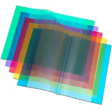 Livepac-Office Heftumschlag / Hefthülle DIN A5 / Farbe: transparent gelb