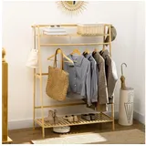 Homcom Kleiderständer Garderobenständer 0 x 0 x 0 beige