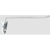gebar – 10 Klapphaken, Doppelklapphaken, Einzelklapphaken für Tego Lochwand Rundlochung, Schlüssellochung, Haken nach Wahl (Einzelhaken, 20 cm)