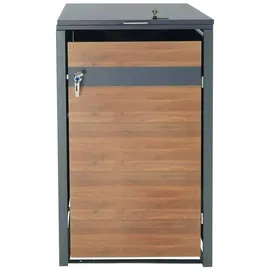 MCW Mülltonnenverkleidung J82 117 x 68 x 80 cm braun