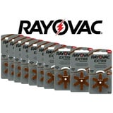 60 x Rayovac Extra Advanced Hörgerätebatterien 312 braun ✅MHD 2028✅ NEU aus 2024