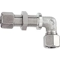 Riegler Winkel-Schottverschraubung, Rohr-Außen- Ø15 mm, Edelstahl 1.4571