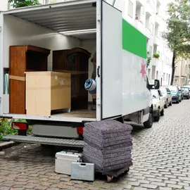 Relaxdays Umzugsdecken im 4er Set, Vlies Möbeldecken, Packdecken Umzug, 150x200 cm, Transportdecken, Schutzdecken, grau