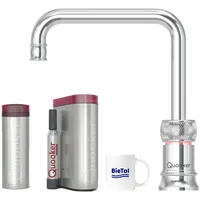 Quooker Classic Nordic Square single tap verchromt glänzend Wasserhahn PRO3 CUBE