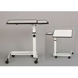 Russka Beistelltisch comfort faltbar höhenverstellbar, Pflegetisch Betttisch NEU - weiß