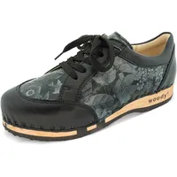 woody Damen Mary Clog Sneaker, Schwarz-Coraflor Silver, 40 EU