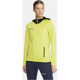 Craft Extend Kapuzenjacke Damen - Neongelb - Grau