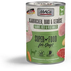 MAC's Kaninchen, Rind & Gemüse 6 x 400 g