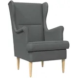 vidaXL Sessel Dunkelgrau Stoff 1-St 72 x 71 x 70 cm Grau mit Kissen