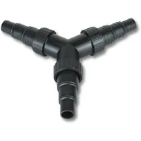 Wiltec Y Verteiler 25/32/38 mm schwarz