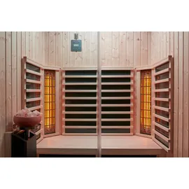 InfraWorld Infrarot Flächenheizung Fußteil Einzelelemente Espe in rot 112 x 33 cm - Rot