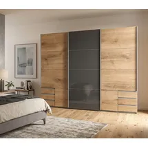 Die Möbelfundgrube Schwebetürenschrank Valencia 270 x 0 x 0 cm Grau