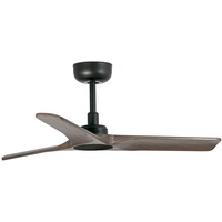 FARO Energiespar Deckenventilator mit Fernbedienung Heywood 90 cm Schwarz