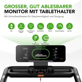 Tunturi Laufband - Walking Pad - Klappbar - Cardio Fit T60 schwarz