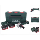 Metabo WPB 18 LT BL 11-125 Quick Akku Winkelschleifer 18 V 125 mm Brushless + 2x Akku 8,0 Ah + Ladegerät + metaBOX