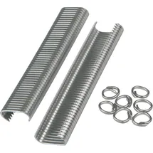 WINDHAGER Drahtringe C-Form, geeignet für Zaunringzangen, zum Verbinden vom Gittern und Geflechten Aller Art, 1000 Stück, 6-10mm, verzinkt, 06214