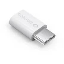 Sonero X-UA112 USB-Adapter (USB-C Stecker auf Micro USB-Buchse) weiß