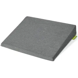 Beautissu Sitz Keilkissen 40 x 40 cm Hellgrau