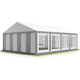 CARPASOL Partyzelt 6 x 8 m grau/weiß