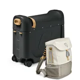 Stokke® JetKidsTM Reiseset BedBox 46 cm Set 2 tlg. - 4-Rollen-Kabinentrolley (black / white)