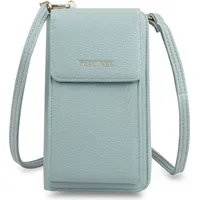 Frentree Kleine Damen Umhängetasche Cross-Body Handtasche mit vielen Fächern,