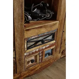 Massivmoebel24 Highboard 115 x 150 x 40 cm Mehrfarbig