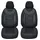BREMER SITZBEZÜGE Maß Auto Schonbezüge kompatibel mit Nissan Qashqai 1 J10 Fahrer & Beifahrer Set ab 2006-2013 / Auto Sitzbezüge Schonbezug Set Autositzbezüge 2er Pack in Schwarz (G102)