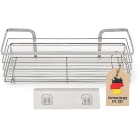 Intirilife selbstklebende Duschablage in Silber - Duschen, Duschablagen