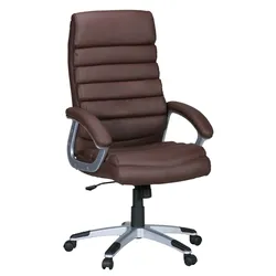 KADIMA DESIGN Schreibtischstuhl LIRI Kunstleder, ergonomisch, hohe Rückenlehne, Wippmechanik, bis 120 kg