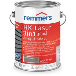 Remmers HK-Lasur 3in1 Grey Protect, graphitgrau 2,5L