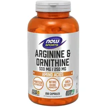 NOW Foods Arginin & Ornithin Kapseln 500/250 mg 250 St.
