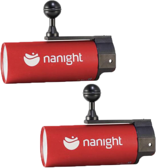 Nanight - Tauchlampen-Set - Dual Sport Video mit Ladeanschluss