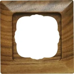 Kopp 306535068 MILANO - Abdeckrahmen 1-fach, Farbe: nussbaum