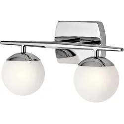 Wandleuchte Lampe Badezimmerleuchte LED Glaskugel Wohnzimmerleuchte 2 flammig