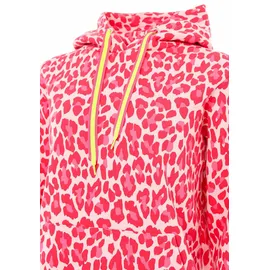 Zwilling Hoodie »"Leo Allover Neon Kante"«, mit Animal-Design und kontrastfarbigen Ärmelbündchen Gr. XL, pink, , 98678861-XL