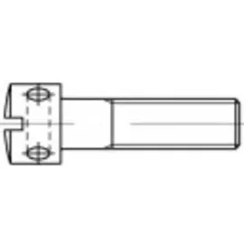 TOOLCRAFT Kreuzlochschrauben M4 5 mm Stahl 100 Stück