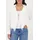 Monari Strickjacke Fransen Weiß XL