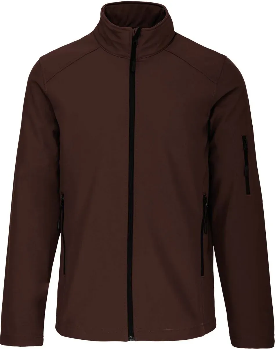 Kariban Herren 3-Lagen Softshell Jacke Softshell-Jacke K401 chocolate L