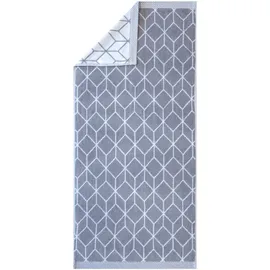 framsohn frottier Design Jacquard Duschtuch 67 x 140 cm graphit/weiß