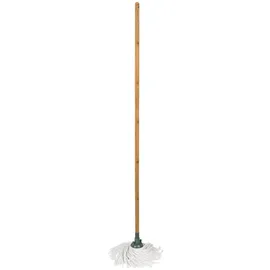 5 five simply smart Wischmopp mit Bambusgriff Beige