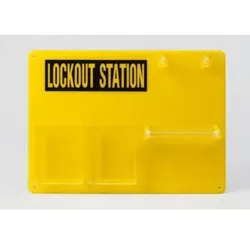 Lockout-Tafel f. 5 Personen, zur übersichtlichen Lagerung von Schlössern und Zubehör