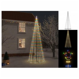 vidaXL LED-Weihnachtsbaum Kegelform Mehrfarbig 732 LEDs 160x500 cm
