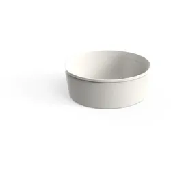 Food Bowls circ Mehrweg rund 750ml Mehrweg Schalen cremeweiß mit Deckel