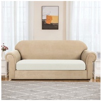 Sofahusse 1/2/3 Sitzer Sofa Sitzkissenbezug, SUBRTEX, Elastischer Stoff weiß