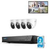 Reolink 12MP PoE Überwachungskamera Set Aussen Weiß